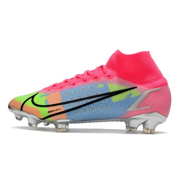 Nike Mercurial Superfly 8 Elite FG Chaussure Rosa Bleu Volt