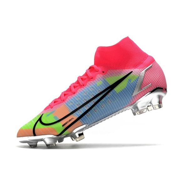 Nike Mercurial Superfly 8 Elite FG Chaussure Rosa Bleu Volt