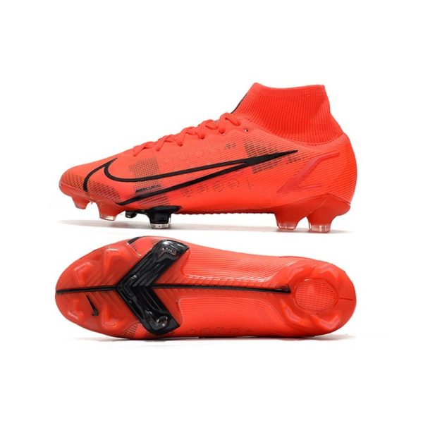 Nike Mercurial Superfly 8 Elite FG Chaussure Rouge Noir
