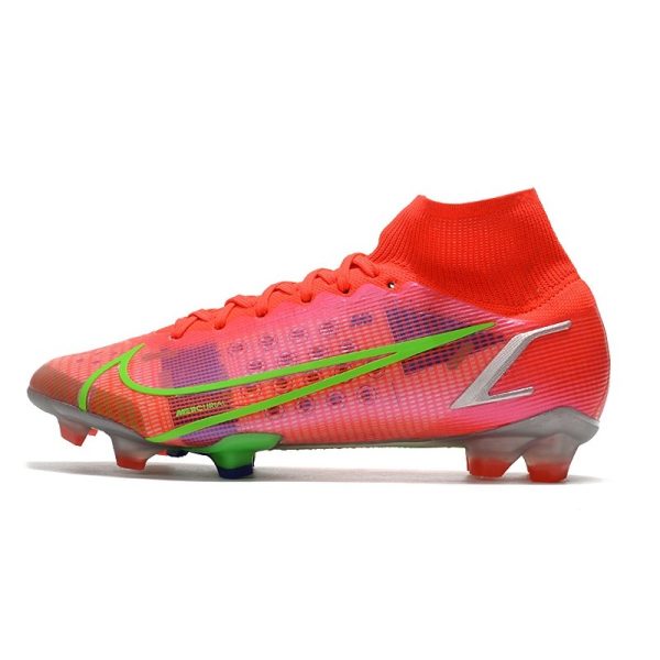 Nike Mercurial Superfly 8 Elite FG Chaussure Rubis Argent Metallique