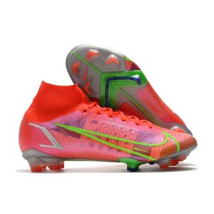 Nike Mercurial Superfly 8 Elite FG Chaussure Rubis Argent Metallique
