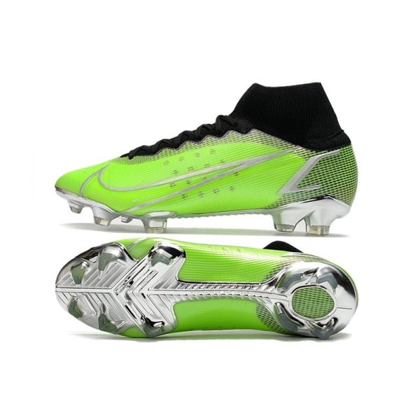 Nike Mercurial Superfly 8 Elite FG Chaussure Vert Argent