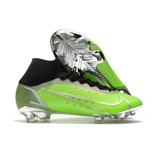 Nike Mercurial Superfly 8 Elite FG Chaussure Vert Argent