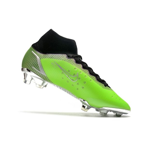 Nike Mercurial Superfly 8 Elite FG Chaussure Vert Argent