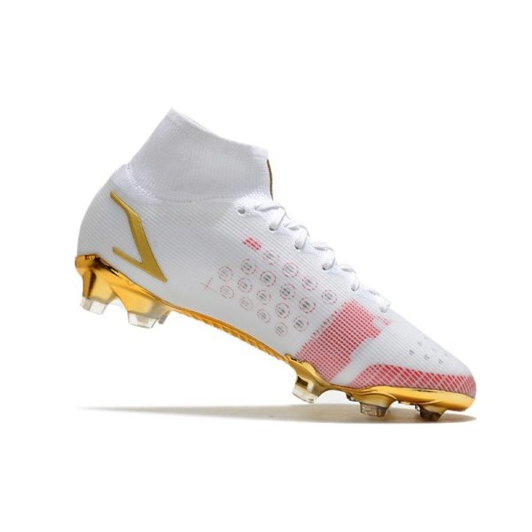 Nike Mercurial Superfly 8 Elite FG Homme Blanc Rose Or