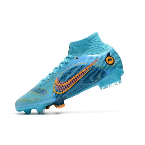 Nike Mercurial Superfly 8 Elite FG Homme Bleu Chlorine Orange Laser Marina