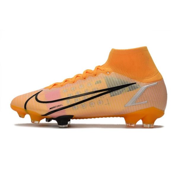 Nike Mercurial Superfly 8 Elite FG Homme Orange Noir