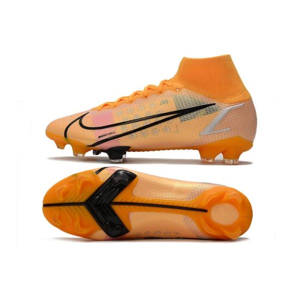 Nike Mercurial Superfly 8 Elite FG Homme Orange Noir