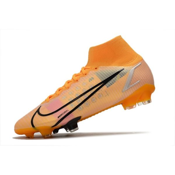 Nike Mercurial Superfly 8 Elite FG Homme Orange Noir