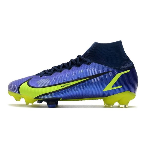 Nike Mercurial Superfly 8 Elite FG Homme Sapphire Volt Bleu