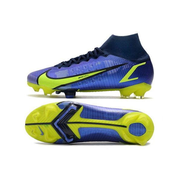 Nike Mercurial Superfly 8 Elite FG Homme Sapphire Volt Bleu