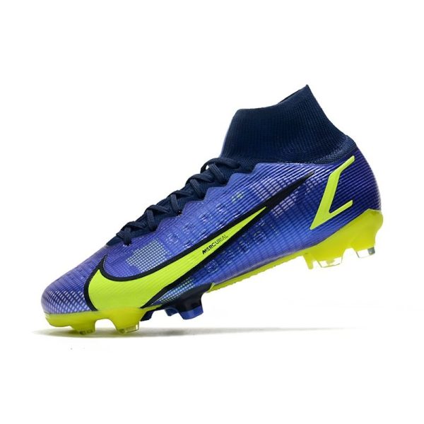 Nike Mercurial Superfly 8 Elite FG Homme Sapphire Volt Bleu