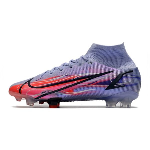 Nike Mercurial Superfly 8 Elite FG Mbappé Chardon Clair Argent Métallique
