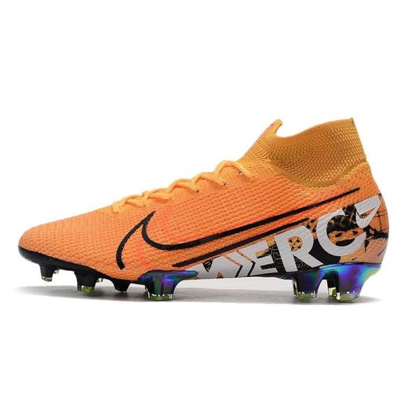 Crampons de football Nike Mercurial Superfly VII Elite 360 FG Orange Noir