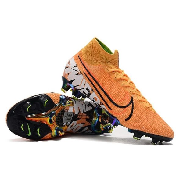 Crampons de football Nike Mercurial Superfly VII Elite 360 FG Orange Noir