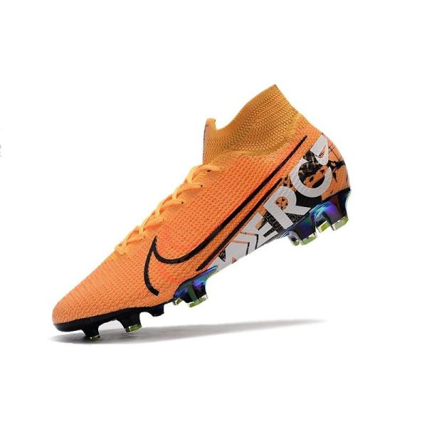 Crampons de football Nike Mercurial Superfly VII Elite 360 FG Orange Noir