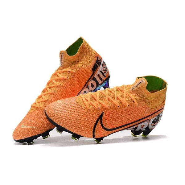 Crampons de football Nike Mercurial Superfly VII Elite 360 FG Orange Noir