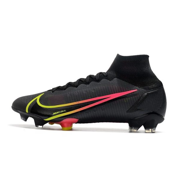 Nike Mercurial Superfly VIII Elite FG Crampon Black x Prism - Noir Cyber