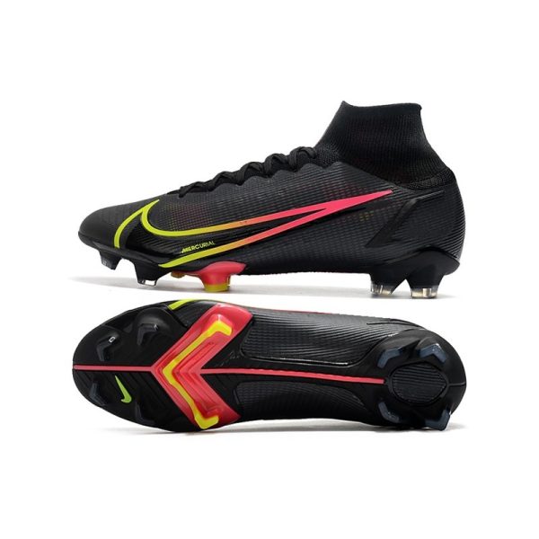 Nike Mercurial Superfly VIII Elite FG Crampon Black x Prism - Noir Cyber