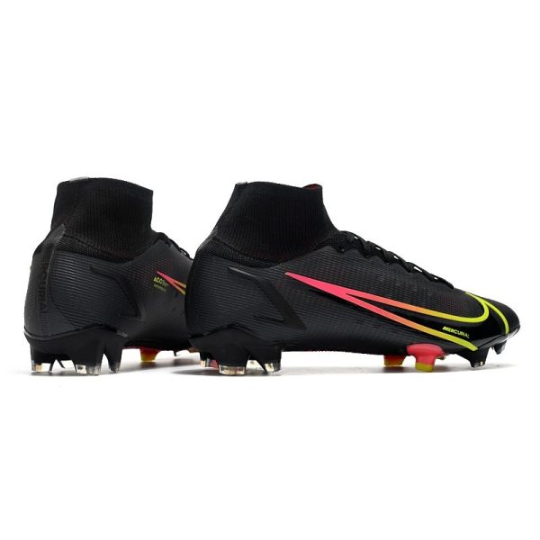 Nike Mercurial Superfly VIII Elite FG Crampon Black x Prism - Noir Cyber