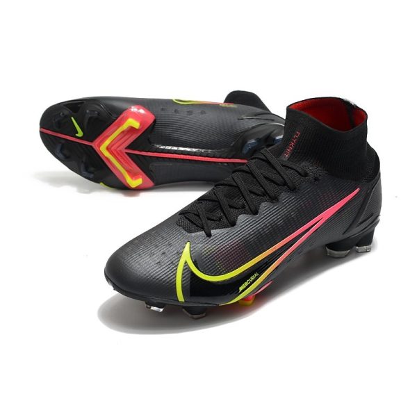 Nike Mercurial Superfly VIII Elite FG Crampon Black x Prism - Noir Cyber