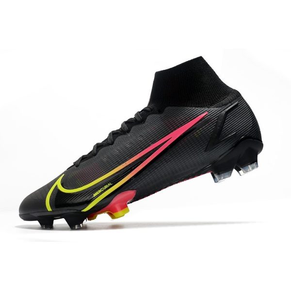 Nike Mercurial Superfly VIII Elite FG Crampon Black x Prism - Noir Cyber
