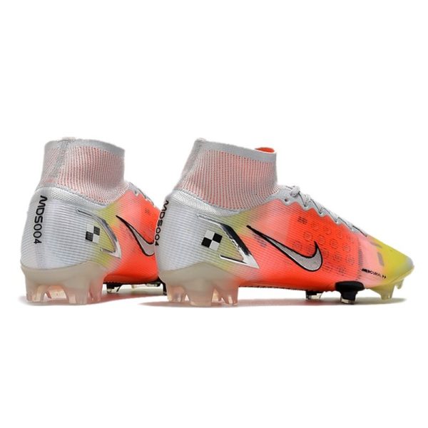 Nike Mercurial Superfly VIII Elite FG Crampon Blanc Mangue