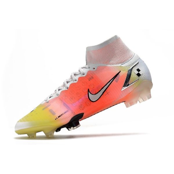 Nike Mercurial Superfly VIII Elite FG Crampon Blanc Mangue