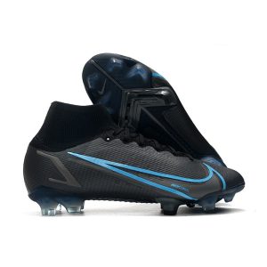 Nike Mercurial Superfly VIII Elite FG Crampon Noir Gris Acier