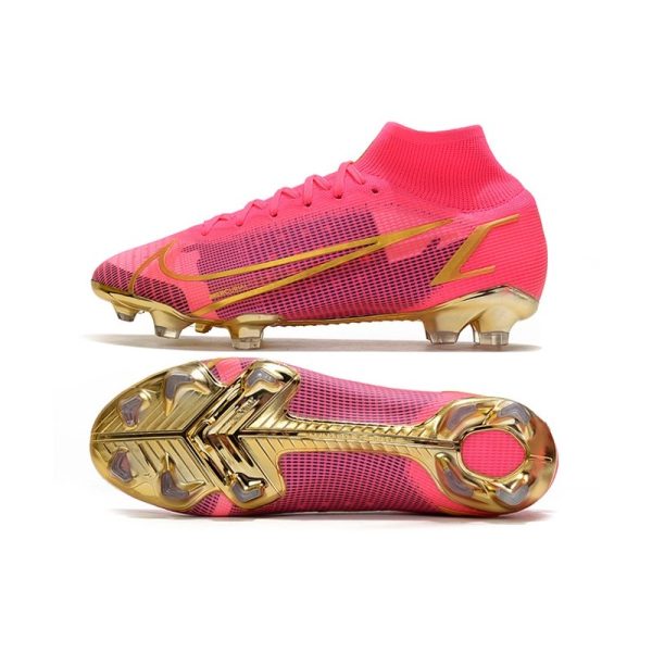 Nike Mercurial Superfly VIII Elite FG Crampon Rouge Oro