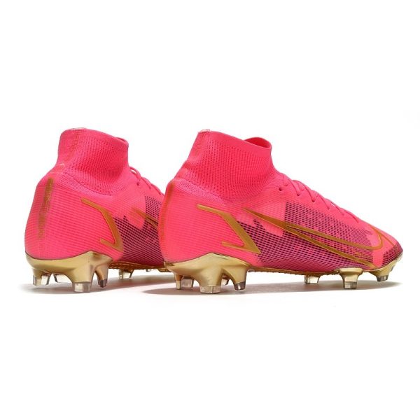 Nike Mercurial Superfly VIII Elite FG Crampon Rouge Oro
