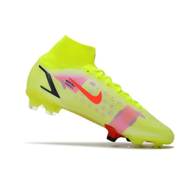 Nike Mercurial Superfly VIII Elite FG Crampon Volt Carmin Noir
