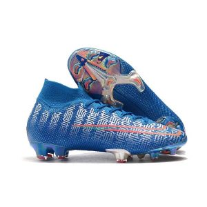 Crampon Ronaldo Nike Mercurial Superfly VII Elite 360 FG Shuai Bleu