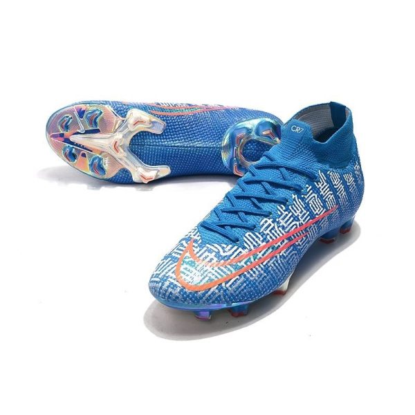 Crampon Ronaldo Nike Mercurial Superfly VII Elite 360 FG Shuai Bleu