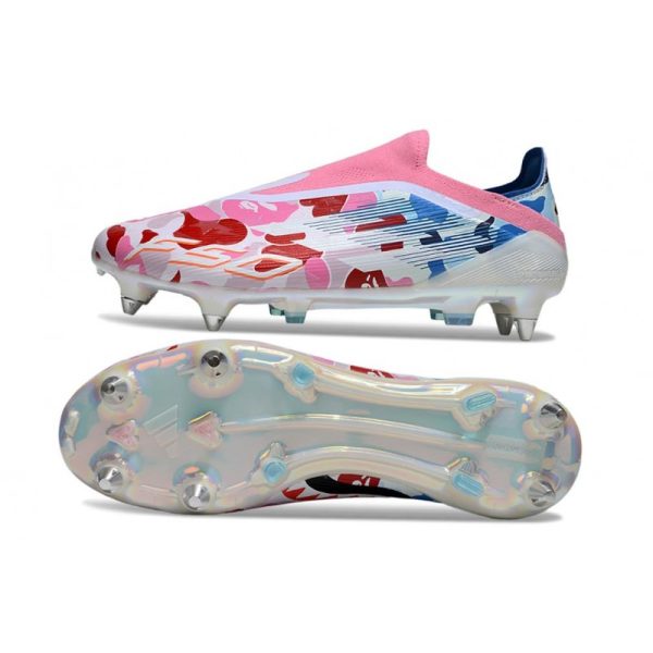 Adidas F50 Elite LL SG-Pro Blanc Bleu Rouge