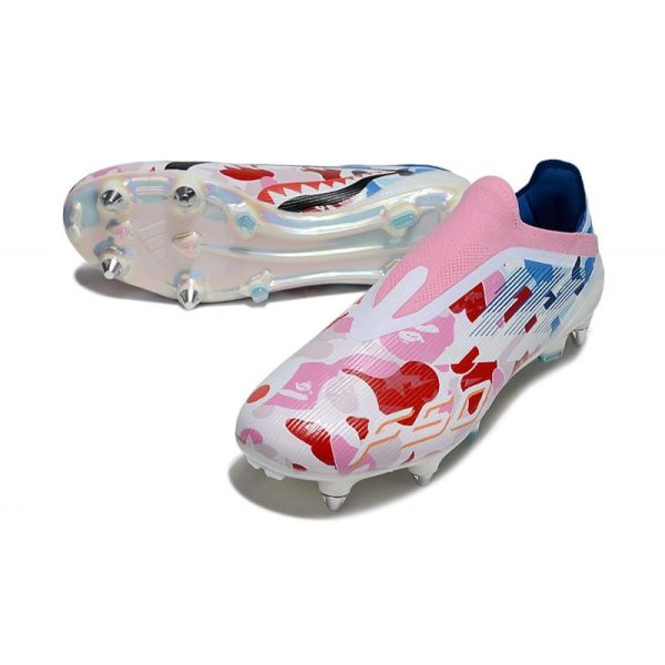 Adidas F50 Elite LL SG-Pro Blanc Bleu Rouge