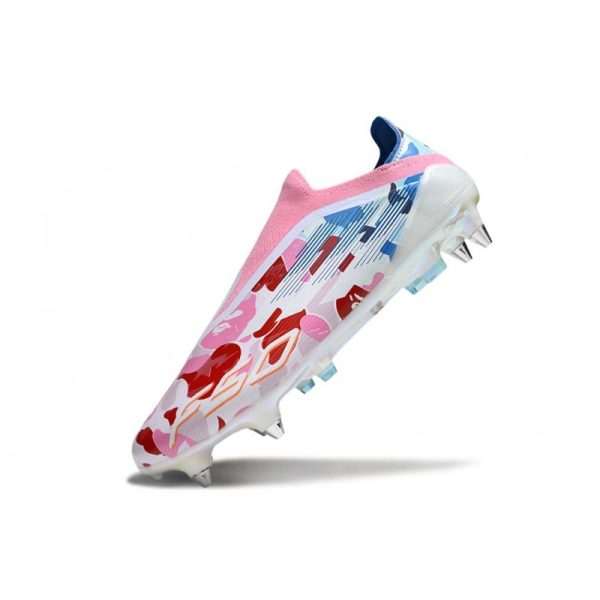 Adidas F50 Elite LL SG-Pro Blanc Bleu Rouge