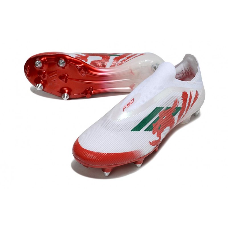 Adidas F50 Elite LL SG-Pro Blanc Rouge Vert