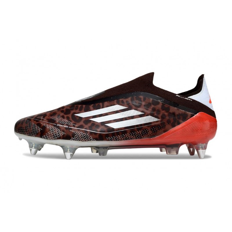 Adidas F50 Elite LL SG-Pro Marron Blanc Rouge
