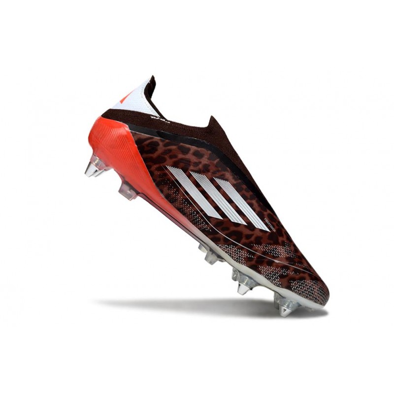 Adidas F50 Elite LL SG-Pro Marron Blanc Rouge