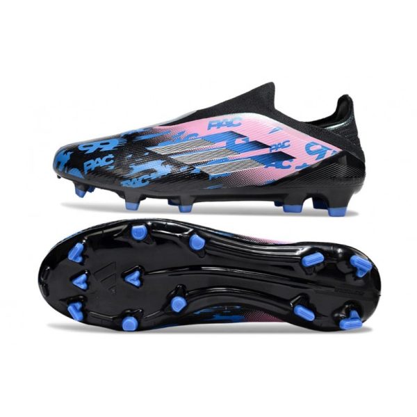 Adidas F50 Elite Sans Lacets FG Neuf Noir Rose Bleu