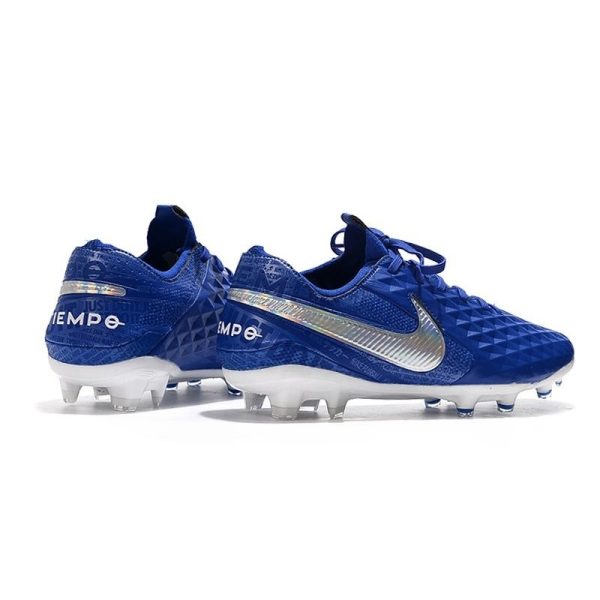 Chaussure Nike Tiempo Legend VIII Elite FG Homme - Bleu Blanc