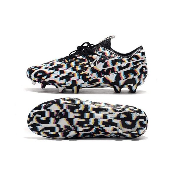 Chaussure Nike Tiempo Legend VIII Elite FG Homme - Noir Blanc