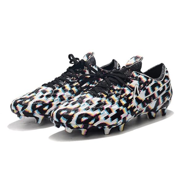 Chaussure Nike Tiempo Legend VIII Elite FG Homme - Noir Blanc