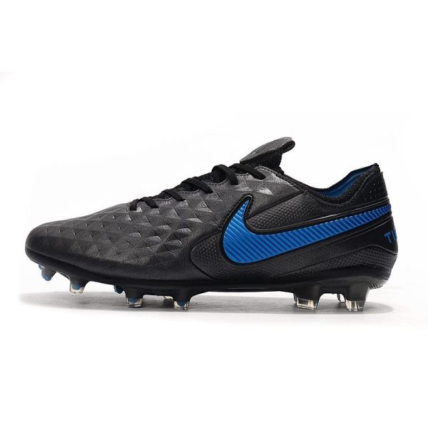 Chaussure Nike Tiempo Legend VIII Elite FG Homme - Noir Bleu