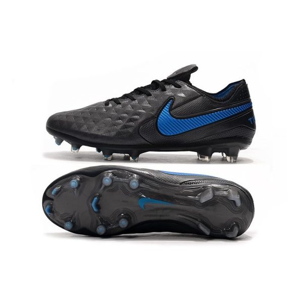 Chaussure Nike Tiempo Legend VIII Elite FG Homme - Noir Bleu