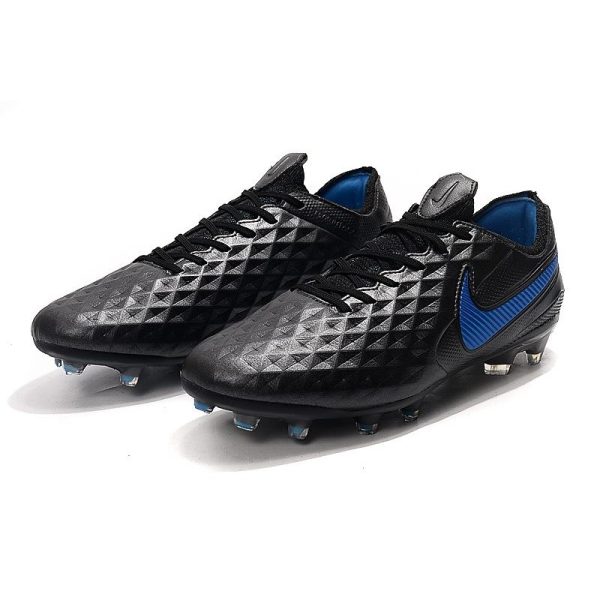 Chaussure Nike Tiempo Legend VIII Elite FG Homme - Noir Bleu