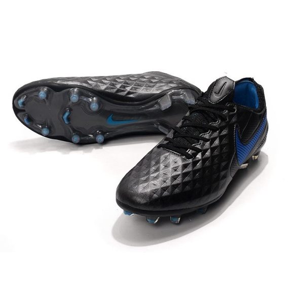 Chaussure Nike Tiempo Legend VIII Elite FG Homme - Noir Bleu
