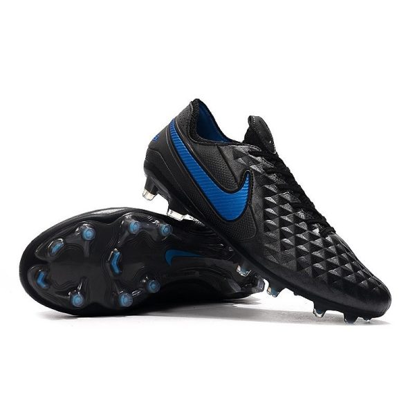 Chaussure Nike Tiempo Legend VIII Elite FG Homme - Noir Bleu