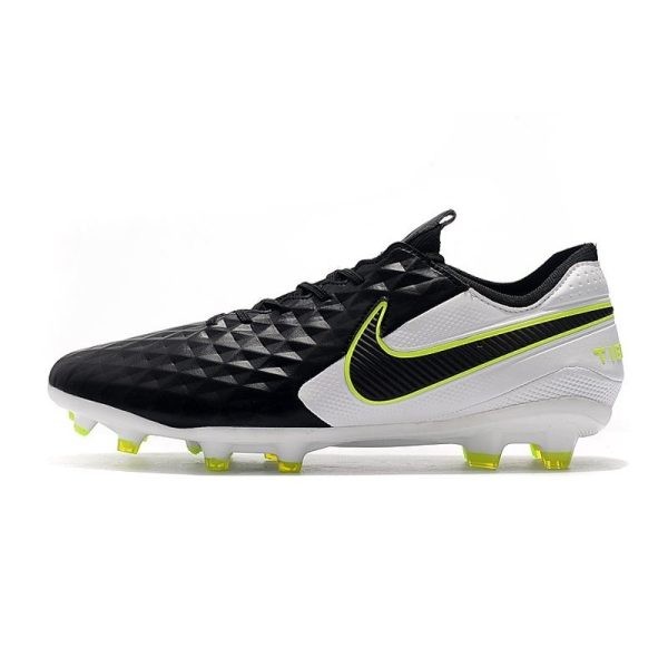 Chaussure Nike Tiempo Legend VIII Elite FG Noir Blanc